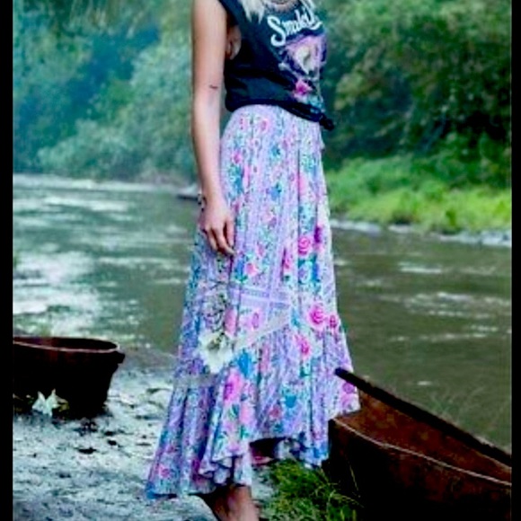 Spell & The Gypsy Lavender Babushka Maxi Skirt in Medium - Picture 2 of 8